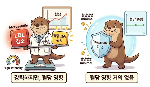 혈당에 대해 설명하는 수달