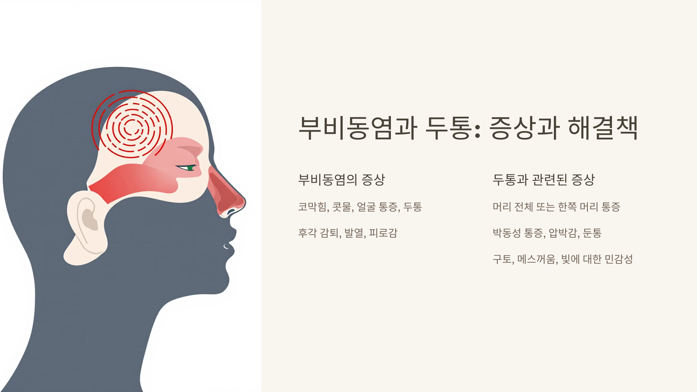 부비동염과 두통