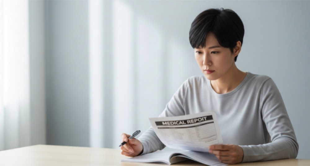 고지혈증 수치를 정리하며 검사 결과를 다시 확인