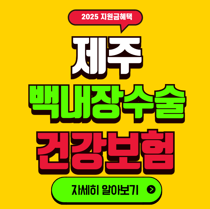 제주 백내장 수술비용