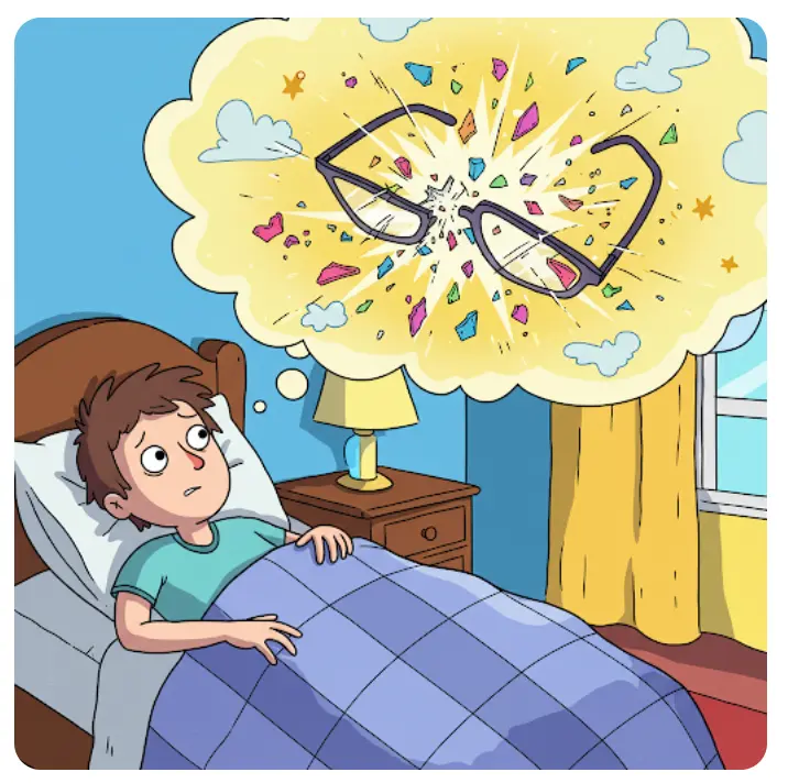 안경테 부러지는 꿈해몽-1