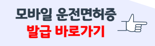 모바일 운전면허증 발급방법 2가지