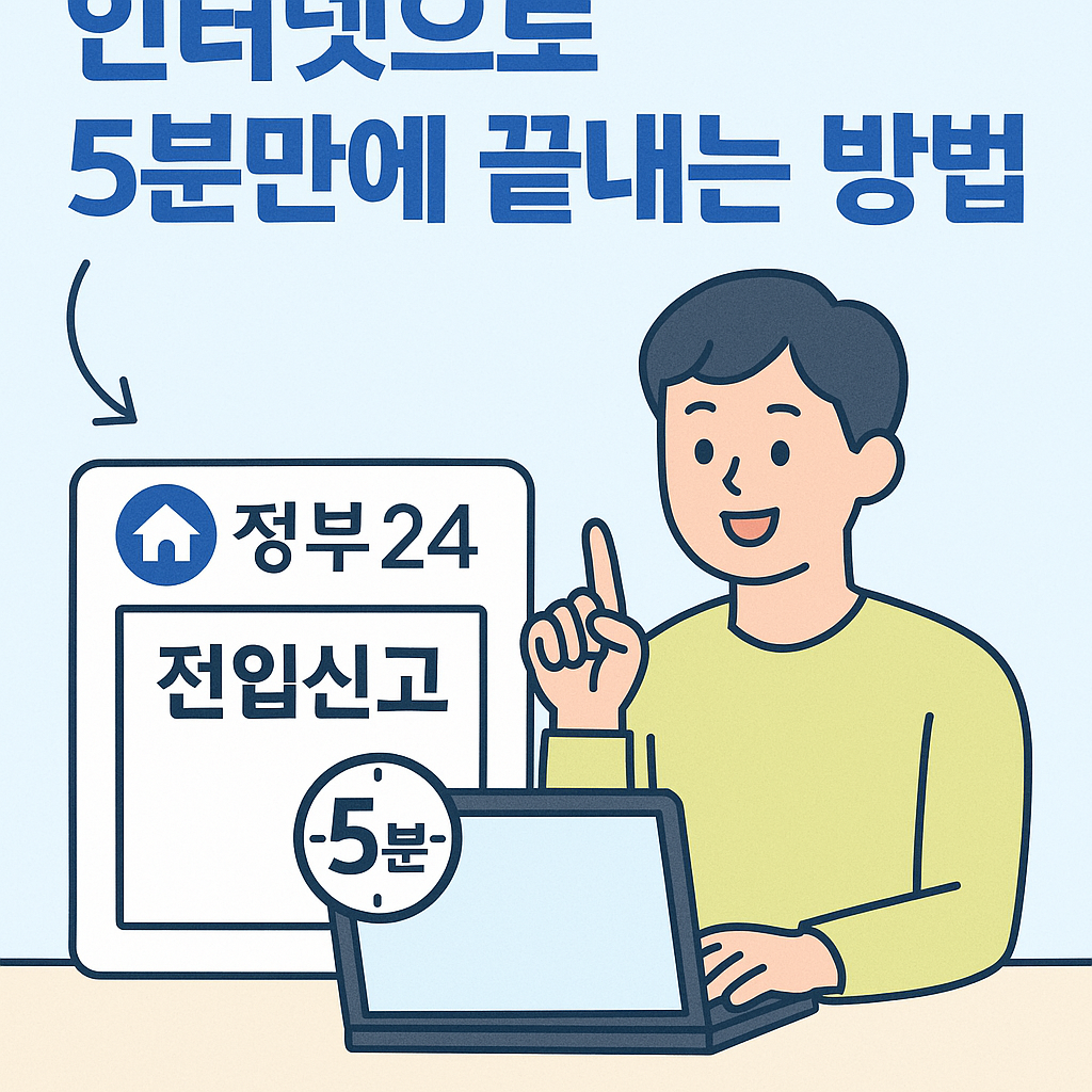 부산시 전입신고 인터넷으로 5분 만에 끝내는 방법
