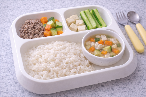 대구살 채소 진밥