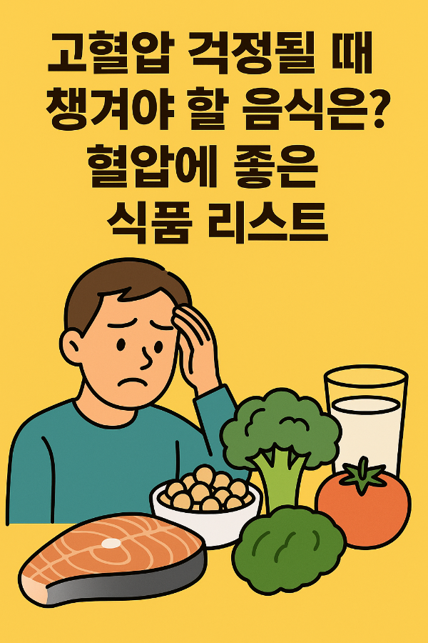 고혈압 걱정될 때 꼭 챙겨야 할 음식들