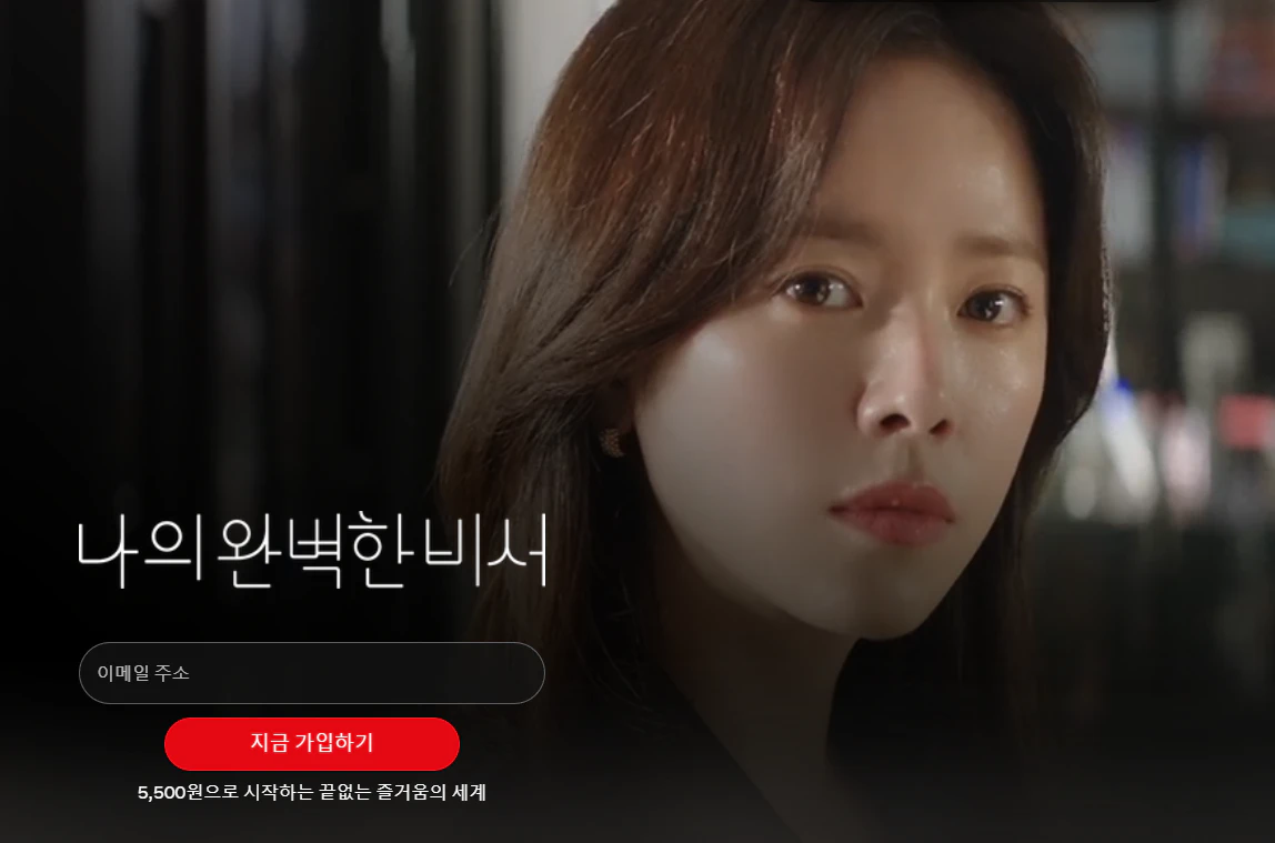 나의 완벽한 비서 넷플릭스 화면