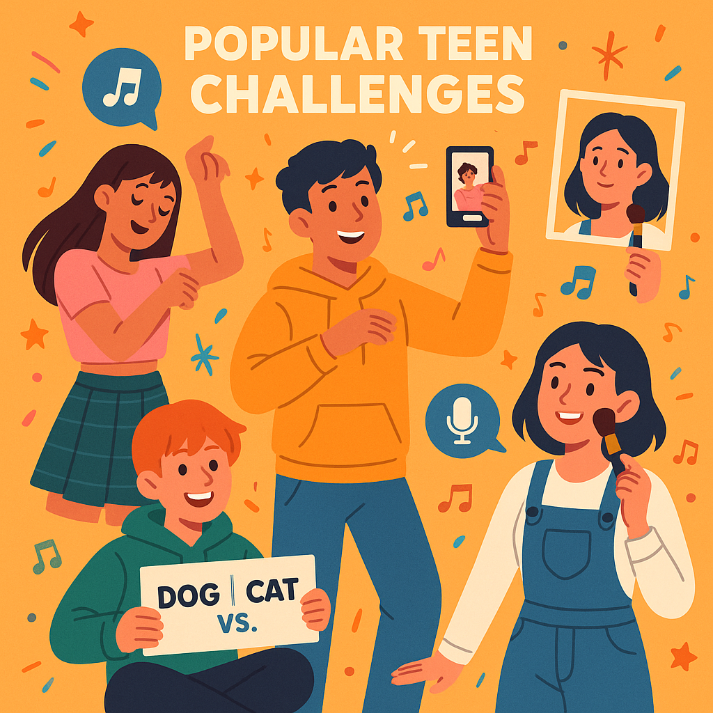 10대 사이에서 인기 있는 챌린지 유형