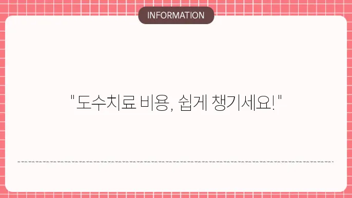 도수치료 실비보험 청구서 목록