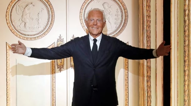 조르지오 아르마니 사망 포스팅 관련 이미지