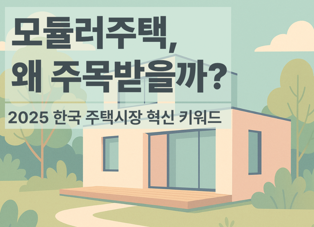 모듈러주택, 왜 주목 받을까? : 2025 주택시장 혁신 키워드