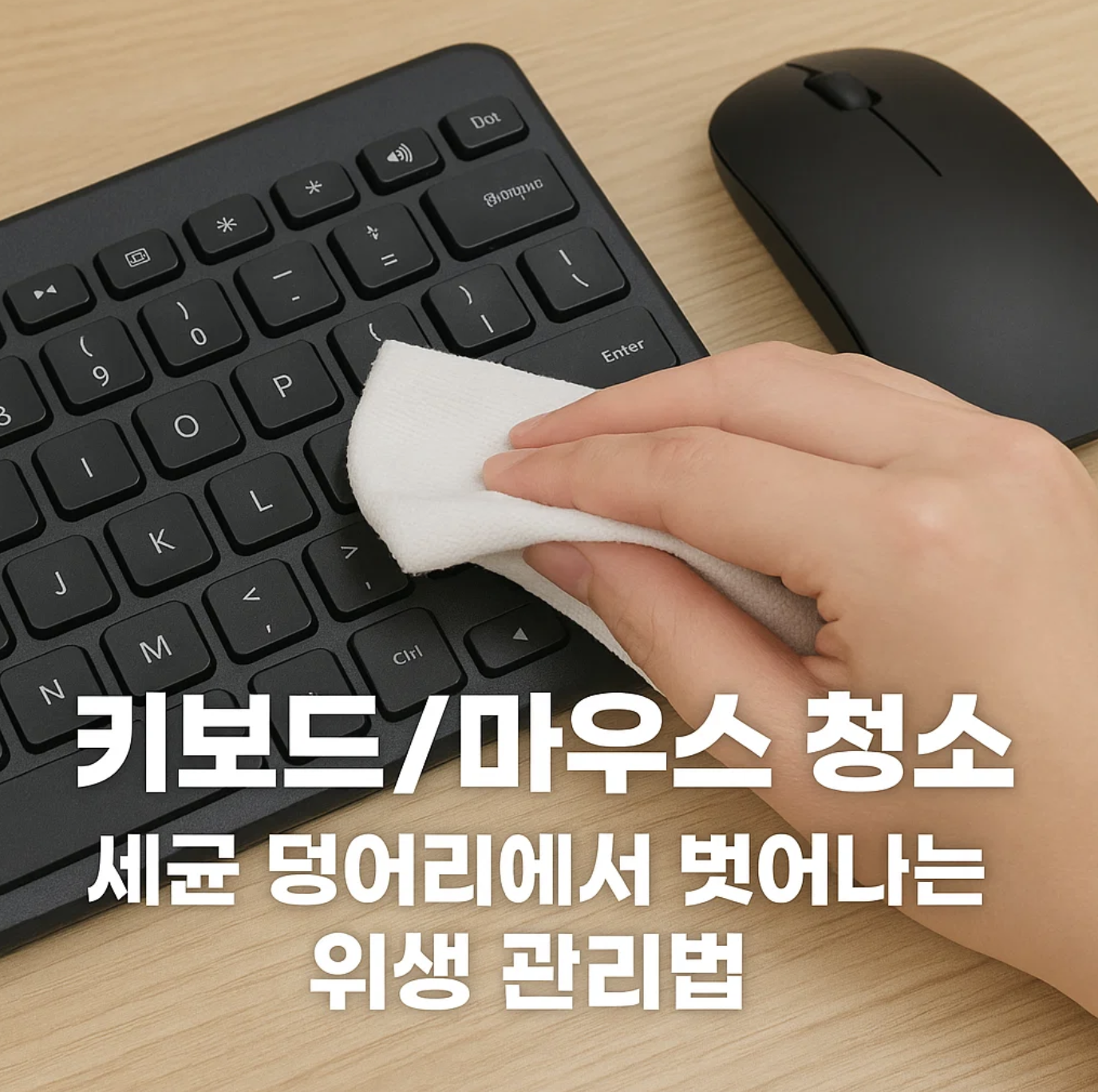 키보드/마우스 청소, 세균 덩어리에서 벗어나는 위생 관리법