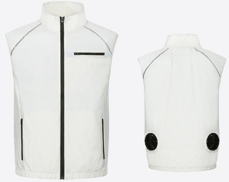 여름 쿨 조끼-팬 내장형