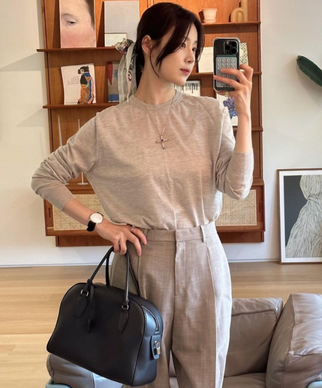 한지혜 인디아 12 토트백