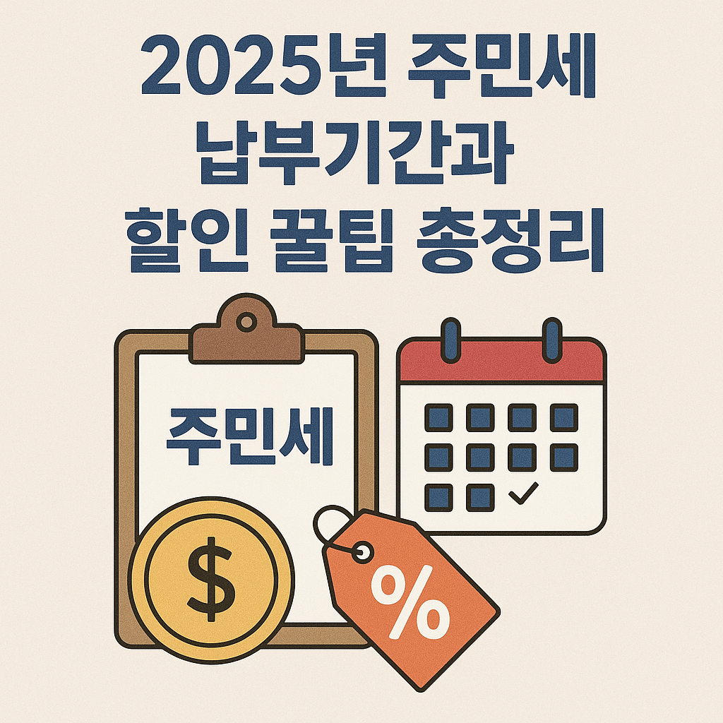 2025년 주민세 납부기간