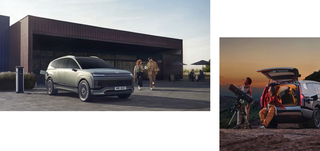 현대자동차 아이오닉9 캠핑 관련 사진