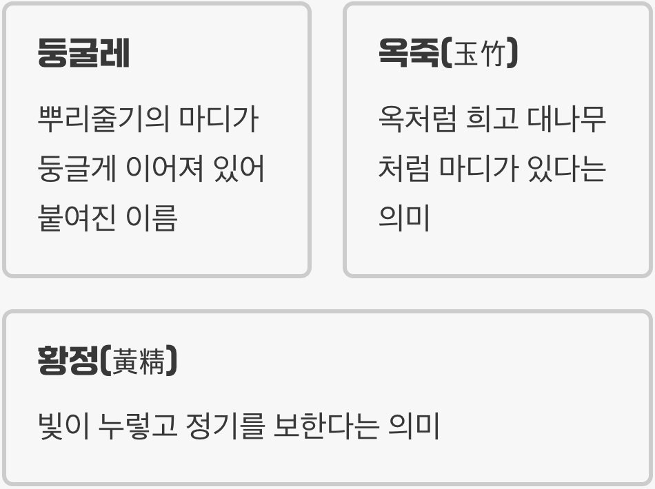 신선들의 식량, 그 이름의 비밀