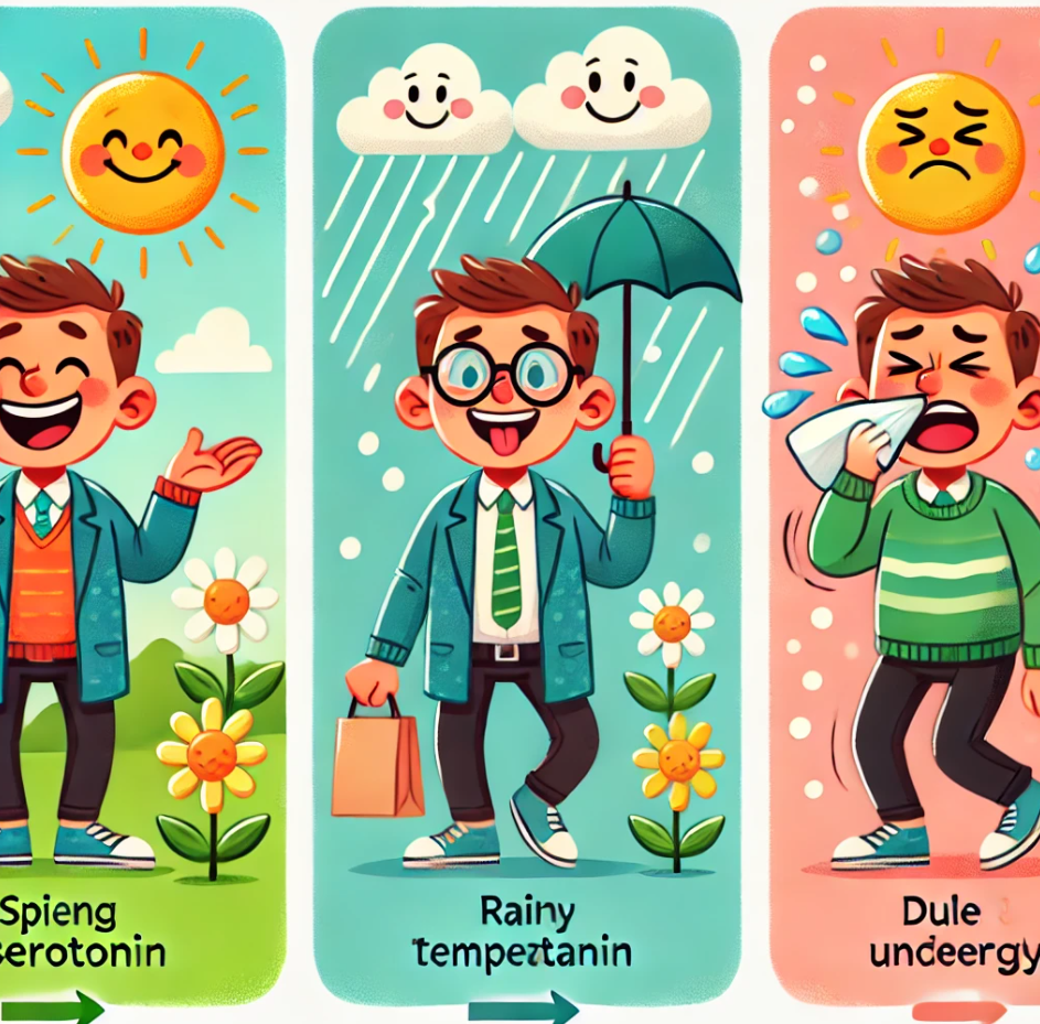 봄철 감정기복의 과학적 원인에 관련한 사진