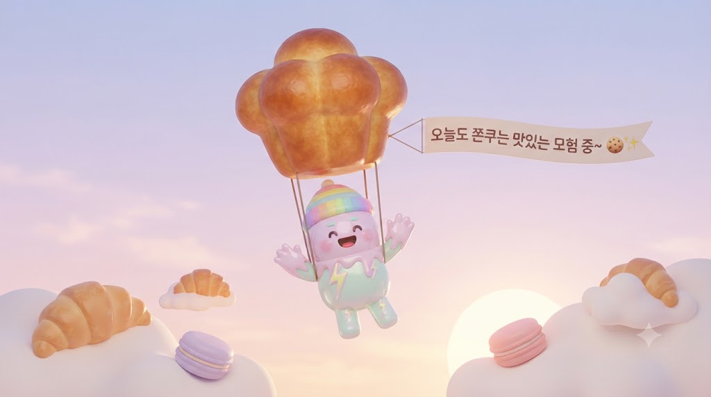 마리 앙투아네트는 아무 말도 하지 않았지만, 브리오슈의 달콤함은 영원할 거예요. 배고플 땐 브리오슈! 오늘도 쫀쿠는 맛있는 모험을 계속합니다