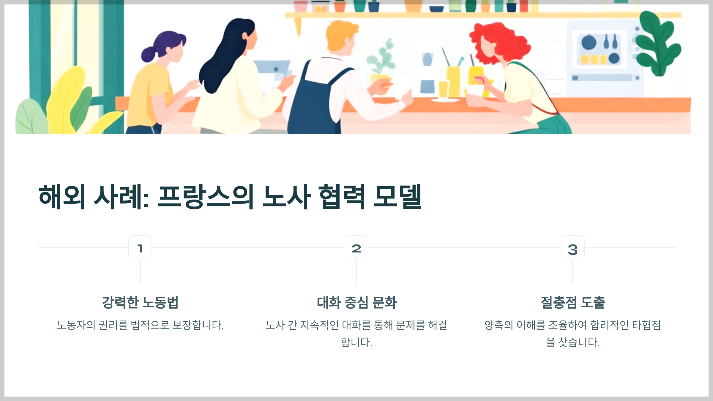 해외 사례: 프랑스의 노사 협력 모델