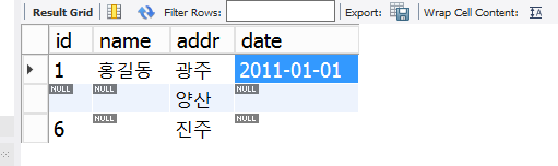 DELETE 결과
