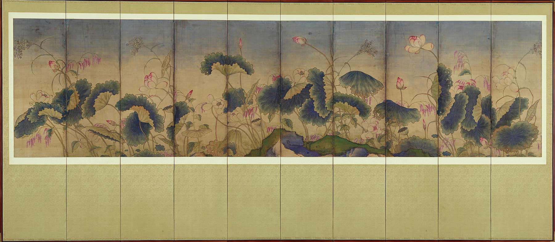 아모레퍼시픽미술관 ,《조선민화전(Beyond Joseon Minhwa)》, 수련도10폭병풍