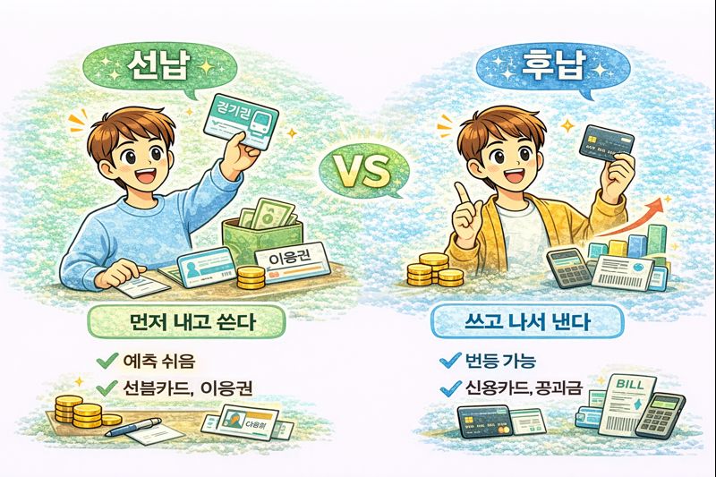 선납과 후납의 차이