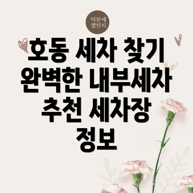 호동 내부세차