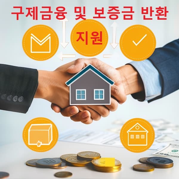 저금리 구제금융과 보증금 반환 대출을 시각화한 이미지