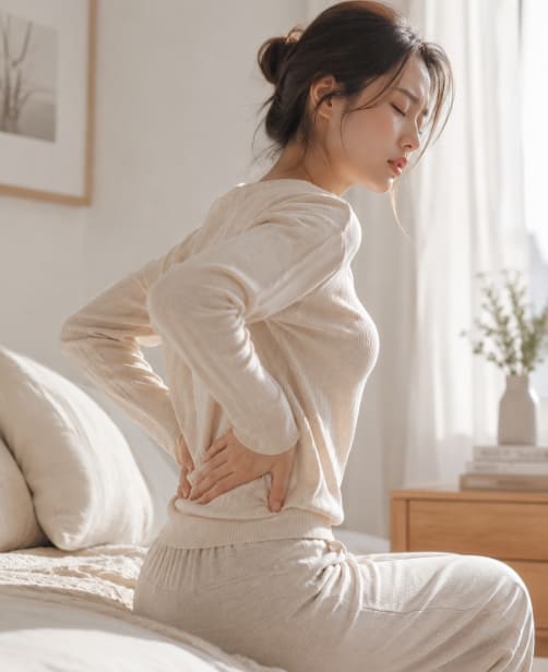 허리 통증 사진