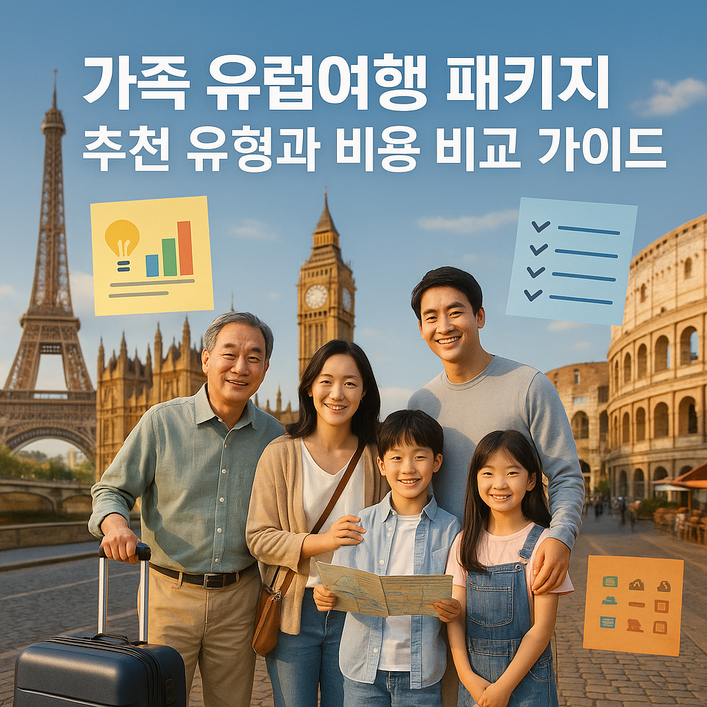 가족 유럽여행 패키지 추천 유형과 비용 비교 가이드
