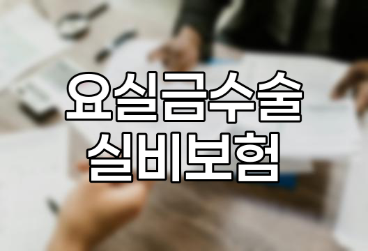 요실금 수술과 실비보험