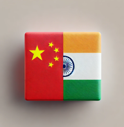 중국과 인도의 경제 성장 비교 관련 이미지