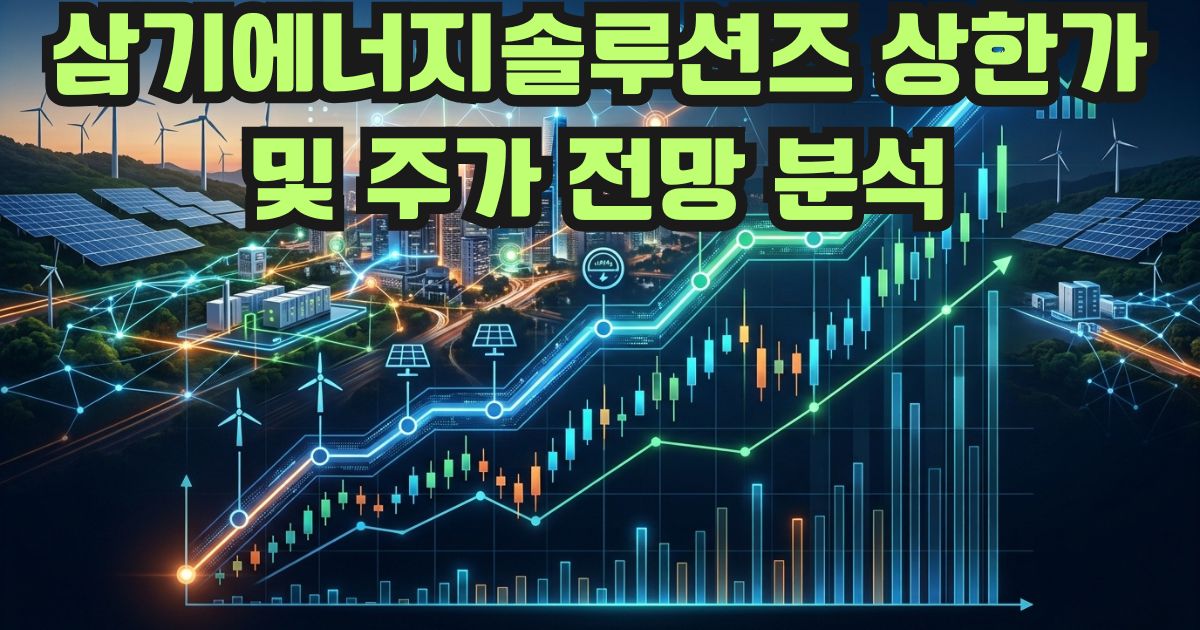 삼기에너지솔루션즈 상한가 및 주가 분석