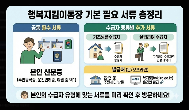 행복지킴이통장 개설 가능 은행 11곳 비교 2026년 변경사항 및 추천 은행 가이드