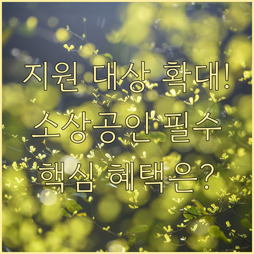 소상공인 새출발기금 지원대상 대폭 확..