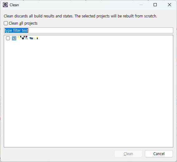 이클립스 자바 프로젝트 빌드 오류