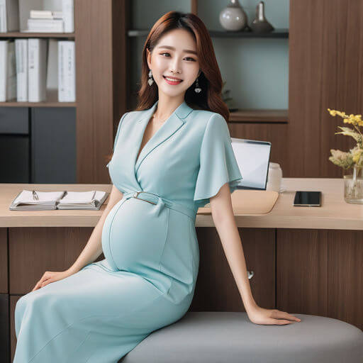 고용보험미적용자출산급여를받은프리랜서남녀가기뻐하고있다.