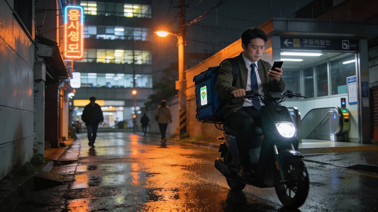 파일명: njob_korean_worker_paycheck_income_savings_gap_2026.jpg Alt 태그: N잡러 한국 직장인 월급날 통장 부업 수입 저축 격차 2026 다중근로자