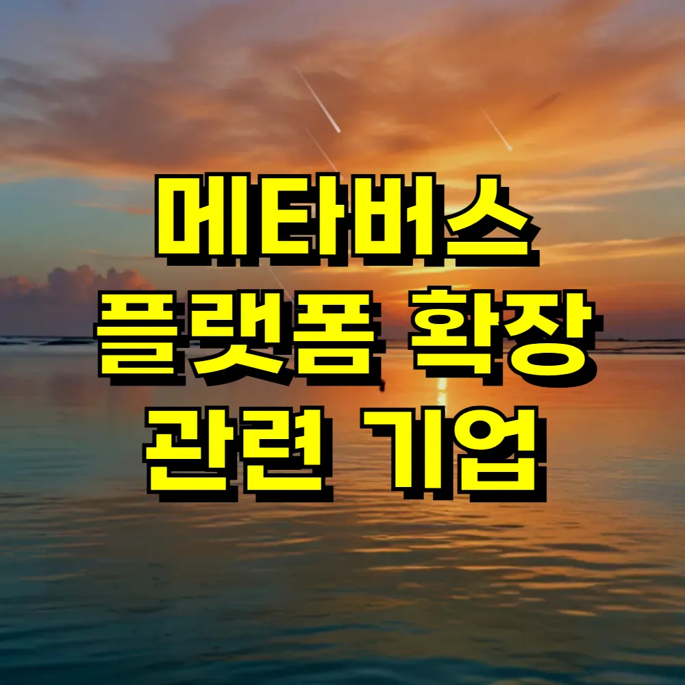 메타버스 플랫폼 확장 관련 기업