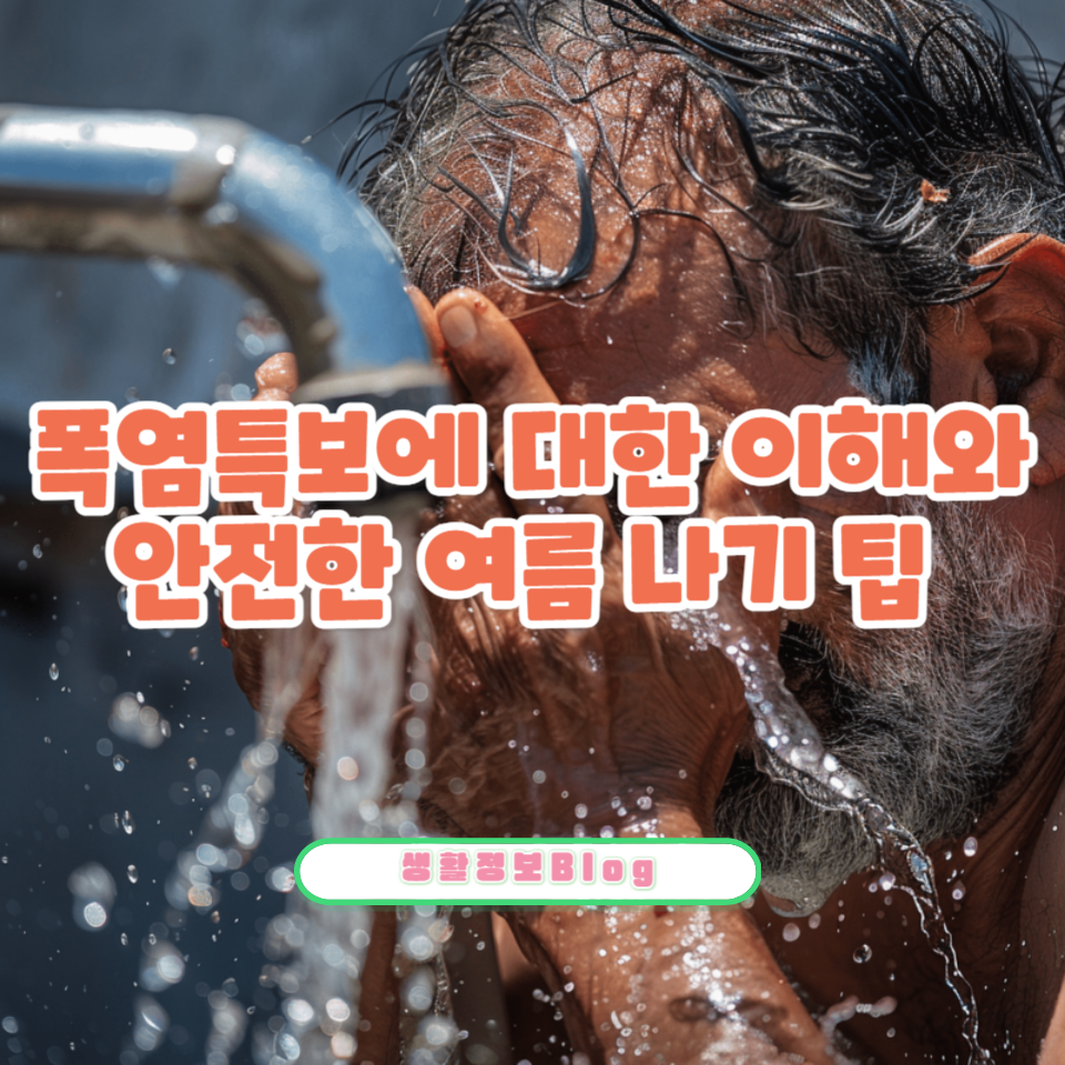 폭염특보 기준과 주의보, 경보의 차이를 이해하고, 폭염으로부터 건강