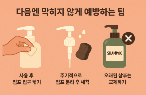 다음엔 막히지 않게 예방하는 팁