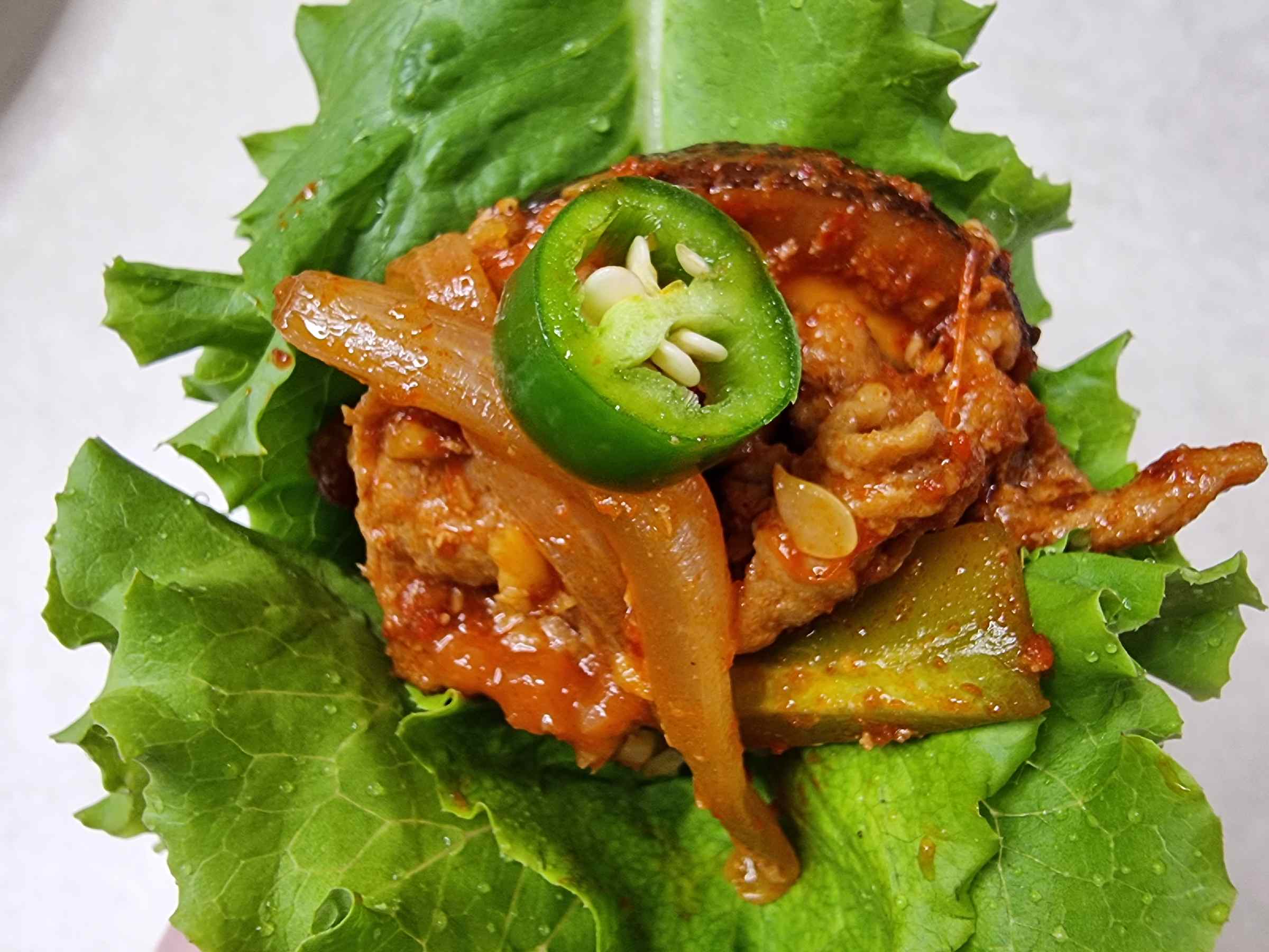 쌈채소 곁들이기