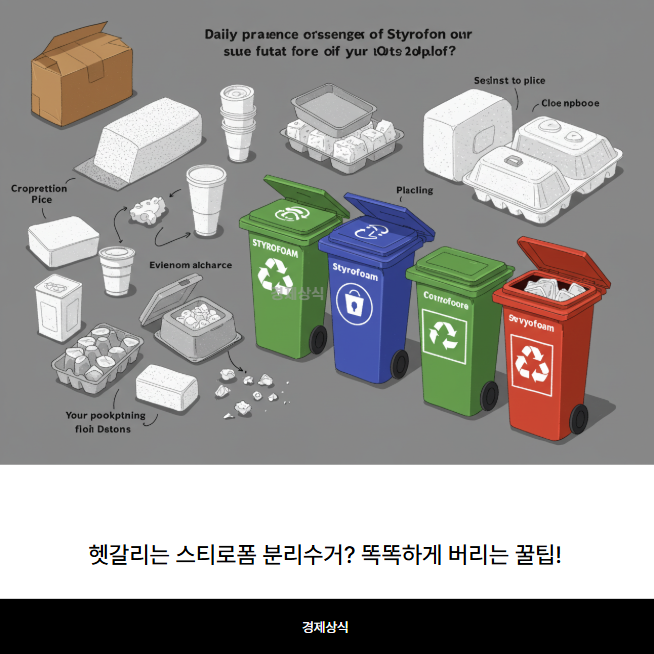 헷갈리는 스티로폼 분리수거? 똑똑하게 버리는 꿀팁!