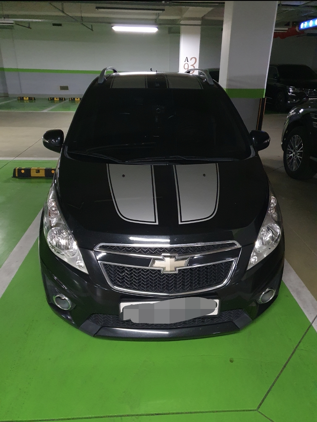 중고로 구매한 12년식 스파크 스트라이프 수동 휘발류 모델