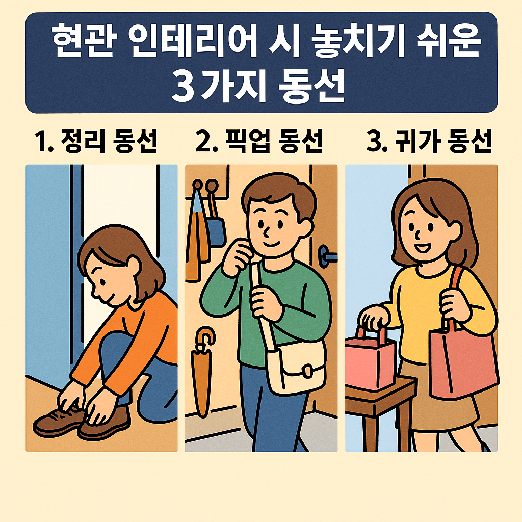 현관 인테리어 시 놓치기 쉬운 3가지 동선