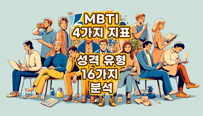 MBTI 진단 4가지 선호 지표 알파벳 8개 성격 16유형
