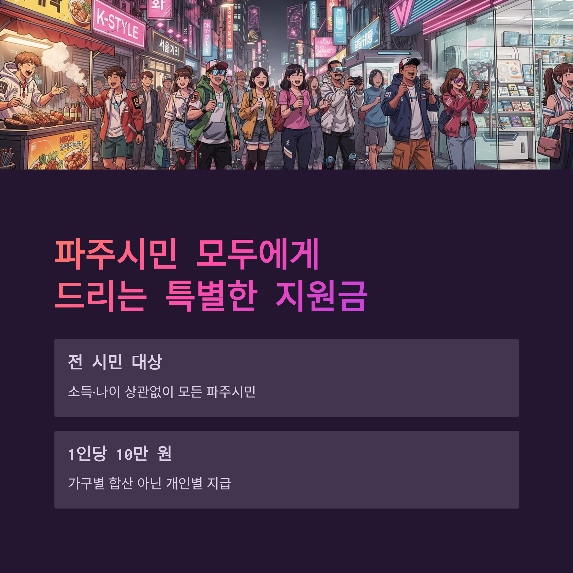 파주시 기본생활안정지원금