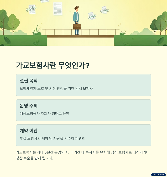 가교보험사로의 결정 배경