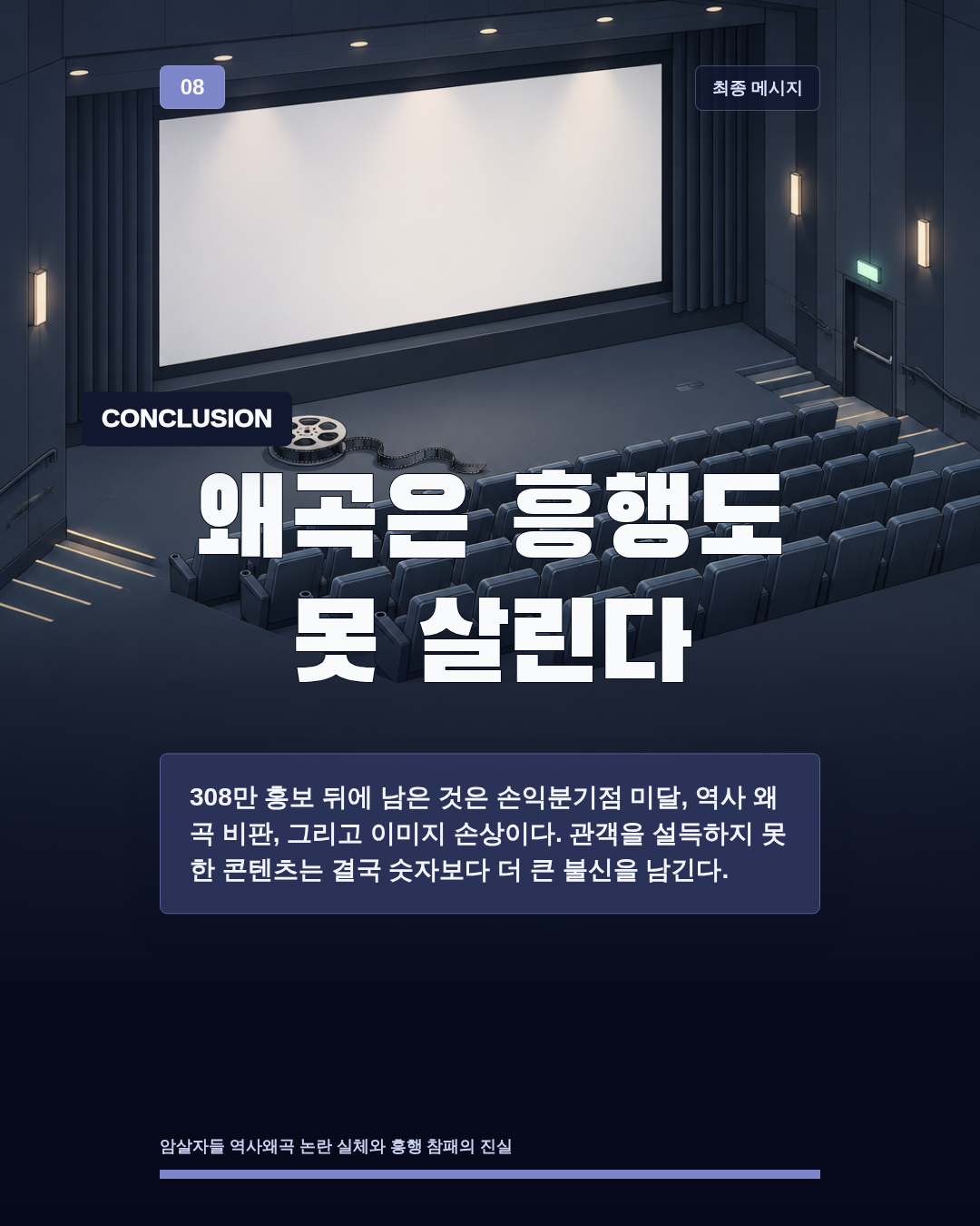왜곡은 흥행도 못 살린다