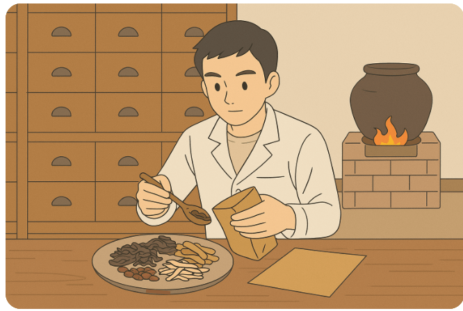 한약조제그림